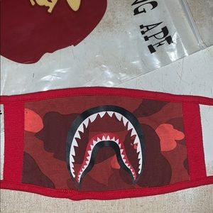 Bathing Ape Red Shark Mask